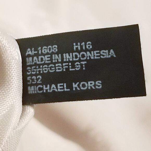 Michael Kors Bedford Bag Brown Pebbled Leather Tassel Crossbody Strap Chain Link - Picture 7 of 9